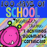 100th Day of School Monster Themed Workbook