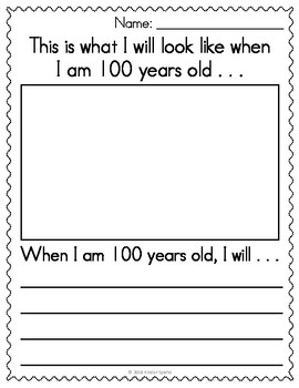 100th day writing paper