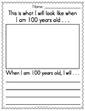 100th Day of School Writing