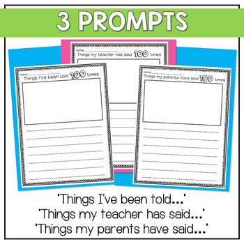 100th Day of School Writing Prompt Activity by Lucky in Primary | TpT