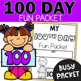 100th Day of School Activities - 100 Days of School Worksh