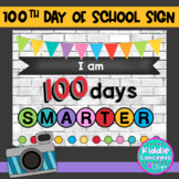 100th Days of School Sign - Photo Prop
