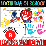 100th Days of school Handprint Craft Activities, Keepsake,