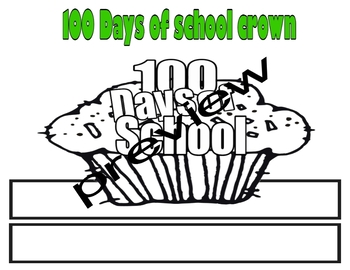 Preview of 100th day of School Crown