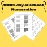 100th day of school:Numeration Mastery Worksheet