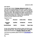 100th day of school Parent Letter *EDITABLE*