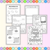 100th day of school activities Printables, math worksheets