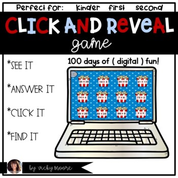 Preview of 100th day of school digital game | Digital math 100th day