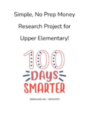 100th day of school - no prep money/research activity