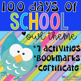 100th Day of School Owl Theme Workbook