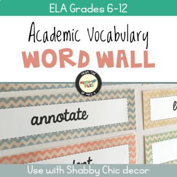 Preview of Academic Vocabulary Word Wall ELA Grades 6-12