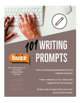 Preview of 101 Basic Writing Prompt Worksheets