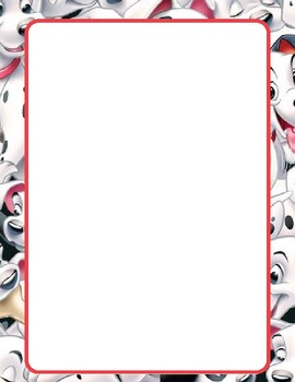 Preview of 101 Dalmatians Border Template