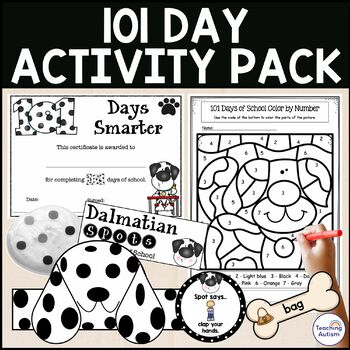 Preview of 101 Days of School Activity Pack | 101st Dalmatian Day