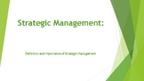 101 Definition and Importance of Strategic Management