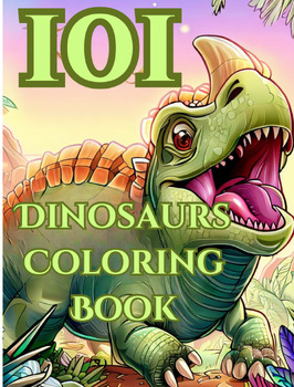 Preview of 101 Dinosaur Coloring Book