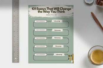 Preview of 101 Essays that Will Change the Way You Think -- Full Unit