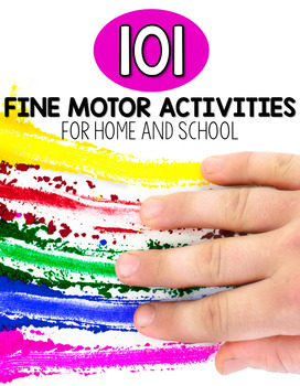 Preview of 101 Fine Motor Activities | FREE Printable List