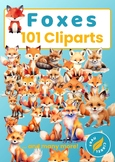 101 Foxes Cliparts