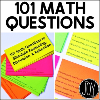 Preview of 101 Math Questions to Stimulate Reasoning, Discussion, and Reflection