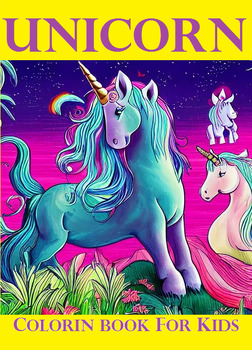 Preview of 101 PAGES OF CUTE UNICORN COLORING BOOK
