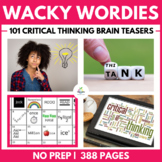 101 Wacky Wordies Problems | Brain Teasers | Word Problems