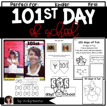 Preview of 101st day of school | Dalmatians | 101 days of school activities and printables