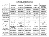 102 FREE Classroom Rewards