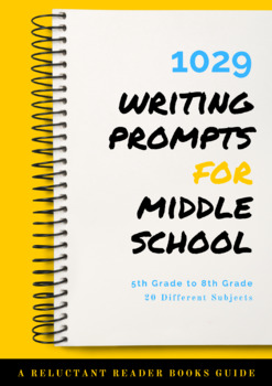Preview of 1029 Writing Prompts for Middle School