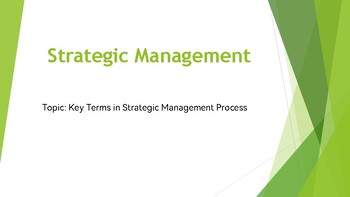 Preview of 104 Key Terms in Strategic Management