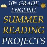 10th Grade English ELA Summer Reading Project Options – No
