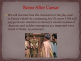 10th Grade English Lessons – Shakespeare's Julius Caesar –