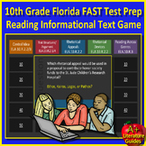 10th Grade Florida FAST Reading Informatonal Text Game Flo