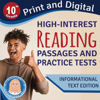 Preview of 10th Grade Reading Passages & ELA Practice Tests | Informational Text Edition
