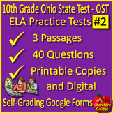 10th Grade OST Ohio State Test ELA II AIR Practice Tests #