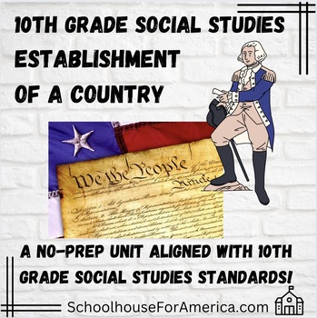 Preview of 10th Grade Social Studies History: Post-Revolution Establishment of America