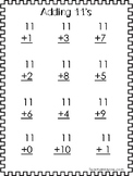 11-20 Math Addition Printable  Worksheets. Kindergarten-2n