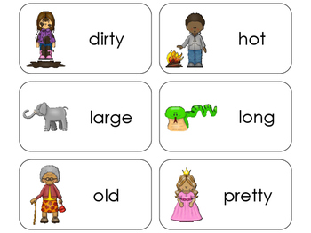 11 Adjectives Printable Flashcards Preschool 1st Grade By Teach
