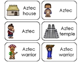 11 Aztecs Printable Flashcards. Preschool-3rd Grade