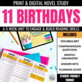 11 Birthdays by Wendy Mass Novel Study: A Hybrid Book Unit