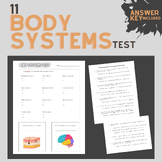 11 Body System Test and Answer Key