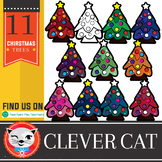 11 Clip Art Set: Christmas Trees (by The Clever Cat)