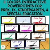 Preview of 11 Colors Bundle: Interactive PowerPoints /Digital Resource Prek, TK, K, Spec Ed