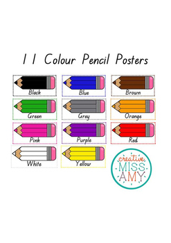 Preview of 11 Colour Pencil Posters