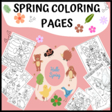 11 Fun  SPRING and SUMMER Coloring Pages