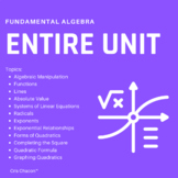 11 - Graphing Quadratics Unit Bundle