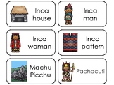 11 Incas Printable Flashcards. Preschool-3rd Grade