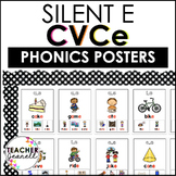 CVCe Poster Set - Silent E Poster Set - Sound Wall Posters