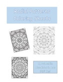 11 Mandala Radial Pattern Coloring Sheets