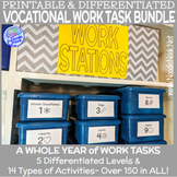 11 Printable Vocational Work Task Box BUNDLE for SpEd and 